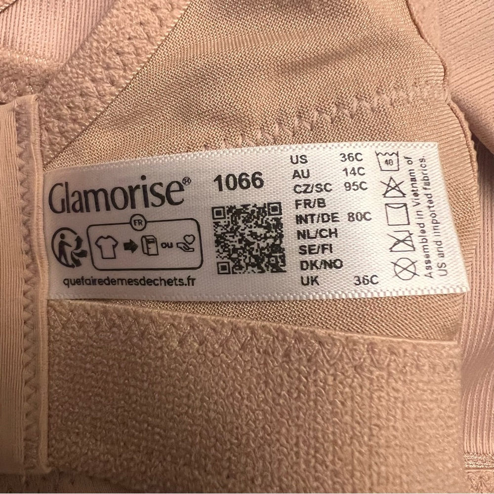 Glamorise 36C Nude No Bounce Sports Bra! NEW! - Picture 8 of 16